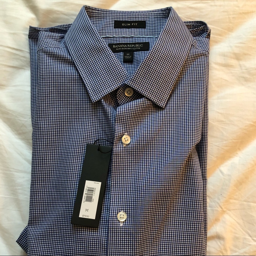 New Banana Republic non-iron shirt (Medium)